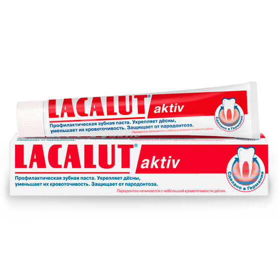 Зубная паста Lacalut Aktiv 50 мл купить в Киеве - инструкция и отзывы на liki.wiki