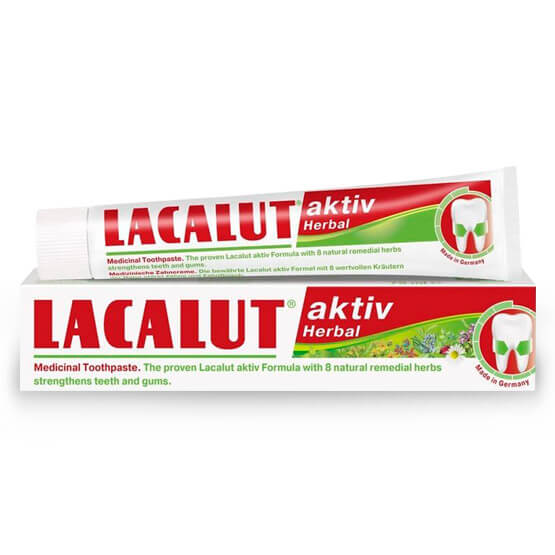 Зубная паста Lacalut Aktiv Herbal 50 мл купить в Киеве - инструкция и отзывы на liki.wiki