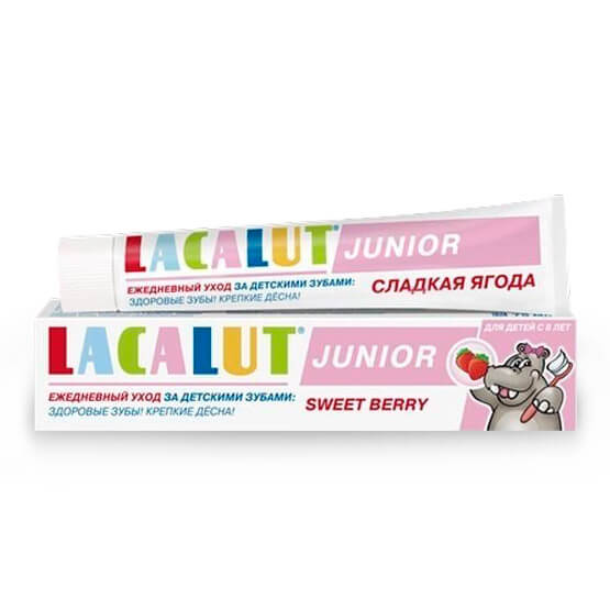 Детская зубная паста Lacalut Junior Sweet Berry купить в Киеве - инструкция и отзывы на liki.wiki