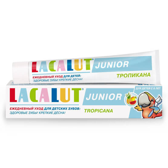 Детская зубная паста Lacalut Junior Tropicana купить в Киеве - инструкция и отзывы на liki.wiki
