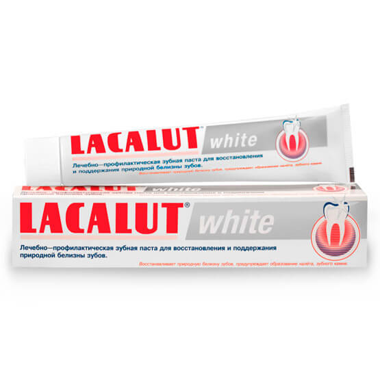 Зубная паста Lacalut White 50 мл купить в Киеве - инструкция и отзывы на liki.wiki