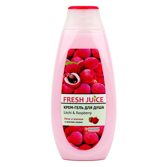 Крем-гель для душу Лічі і малина Fresh Juice 400 мл купити в Києві - ціна, інструкція, відгуки, склад на liki.wiki
