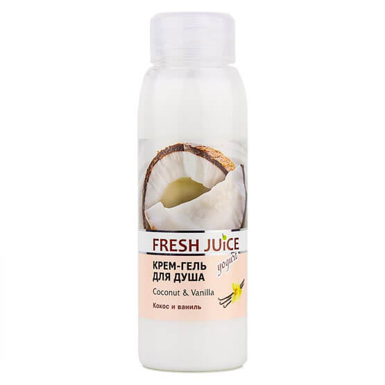 Крем-гель для душу Coconut Vanilla Fresh Juice 300 мл купити в Києві - ціна, інструкція, відгуки, склад на liki.wiki