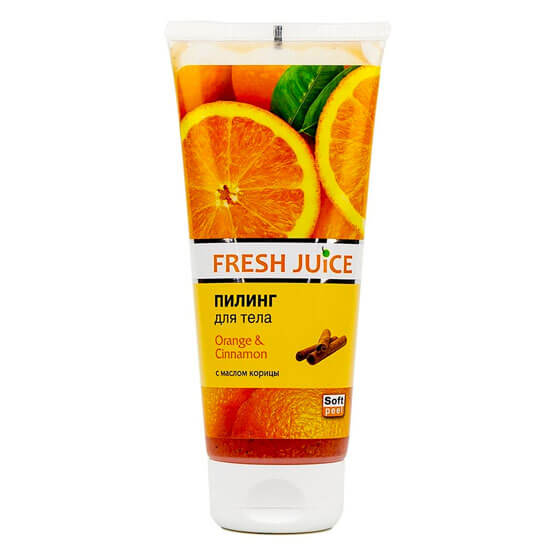 Пілінг для тіла Апельсин і кориця Fresh Juice 200 мл купити в Києві - ціна, інструкція, відгуки, склад на liki.wiki