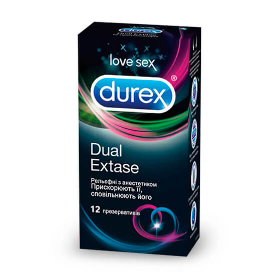 Презервативы Durex Dual Extase 12 шт купить в Киеве - инструкция и отзывы на liki.wiki