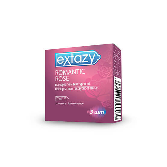 Презервативи текстуровані Extazy Romantic Rose 3 шт купити в Києві - ціна, інструкція, відгуки, склад на liki.wiki