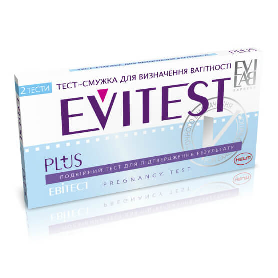 Тест-смужка для визначення вагітності Evitest Plus купити в Києві - ціна, інструкція, відгуки, склад на liki.wiki