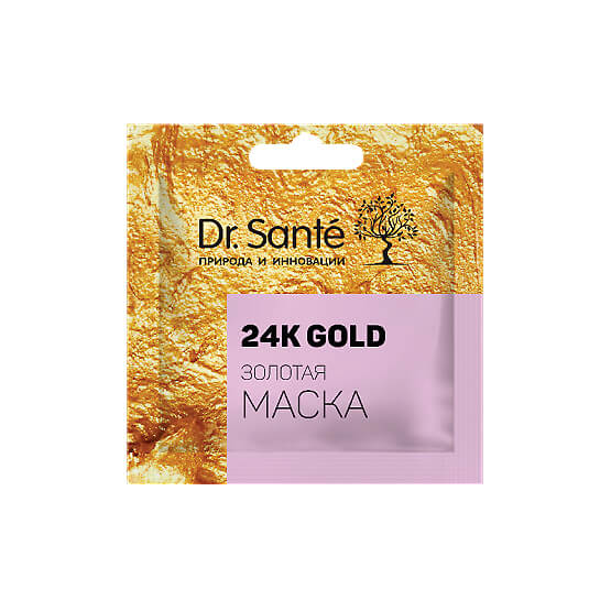 Золота маска 24K Gold Dr.Sante саше 12 мл купити в Києві - ціна, інструкція, відгуки, склад на liki.wiki